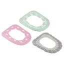 uxcell 便座カバー 3 個 便座クッション トイレ蓋カバー ソフト 厚手 暖かい 伸縮性 洗える蓋カバー グレー ベージュ /ハート ピンク/葉 緑(3)
