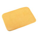 uxcell マイクロファイバー食器乾燥マット 食器用水切りマット キッチンカウンター用マット 食器洗い乾燥機用パッド カウンタートップ用 速乾性 40cm x 30cm イエロー