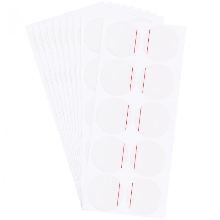 uxcell 時計ケース用保護スリーブ 時計バック保護フィルム 腕時計バックステッカー レッドライン PE 時計用裏蓋保護具 32mm 100枚入り