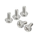 uxcell #6-32x8mmプラス六角ヘッダフランジボルト 304 ステンレス鋼製 六角プラスフランジヘッド 六角ボルトマシンネジ 50個入り