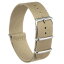 uxcell ナイロン腕時計バンド 24mmの幅 すり抜け ナイロン製のストラップ 柔らかい 単層 置換 帆布腕時計バンド カーキ