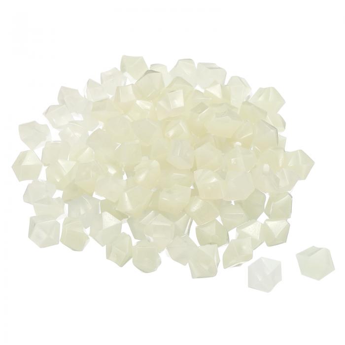 uxcell グローロック ミニ発光石 10-15mm 夜光 玉石 装飾 暗闇 飾る 小石の飾り 発光石 装飾 DIY 装飾 ホワイト ガーデン 鉢植え 魚タンク 200個入り