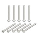 uxcell 304ステンレス鋼 小ねじ スロット付きドライブ バインドヘッドねじボルト 50個 M1.6x16mm(4)