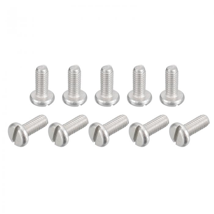 uxcell 304ステンレス鋼 小ねじ スロット付きドライブ バインドヘッドねじボルト 100個 M2.5x6mm