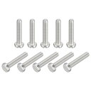 uxcell 304ステンレス鋼 小ねじ スロット付きドライブ バインドヘッドねじボルト 50個 M3x16mm
