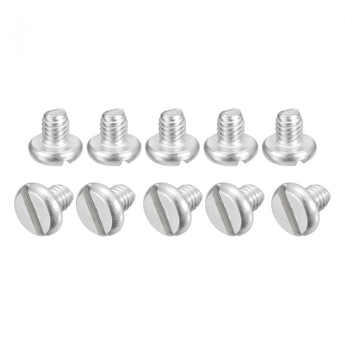 uxcell 304ステンレス鋼 小ねじ スロット付きドライブ バインドヘッドねじボルト 10個 M4x5mm