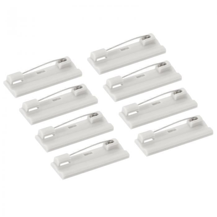 uxcell セーフティーバーピン ブローチクラスプ ピンバック IDバッジ 名札タグ DIYクラフト用 40mm グレー 50本入り