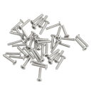 uxcell フラットラウンド頭ネジ 304ステンレス鋼 プラスドライブ機械ネジ ハードウェアファスナー 家具接続用 M1.2-0.25 x 6 mm 100個(4)