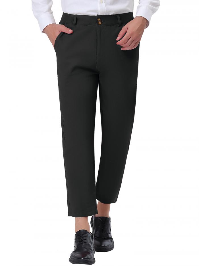 商品詳細 特徴 【属性1】レギュラーフィット、ジッパー開閉、くるぶし丈、無地のスーツパンツ。【属性2】ドレス シャツ、フォーマル スーツ ジャケット、チョッキと合わせて。【属性3】ビジネス、オフィス、結婚式、デート、その他のフォーマルまたはカジュアルな場合に最適です。【属性4】洗濯機または手洗い。モデルはサイズ 32 を着用しています。モデルボディサイズ：身長185cm、胸囲97cm、ウエスト78cm、ヒップ107cm、体重79KG。【属性5】注文する前に、あなたの測定値と服のサイズチャートをチェックして、アイテムが合うことを確認してください。【商品説明】無地でオールシーズン、普段着にも使える万能スタイルで、ワードローブの定番のひとつです。さまざまな色をご用意しており、どんな場面でも目を引くパンツです。ボタンダウンシャツやビジネスブレザーと合わせてビジネスルックに。平置きサイズ (cm)サイズ----------ウェスト----------ヒップ----------着丈28---------------79.0-------------98.0----------89.030---------------84.0-------------103.0---------90.032---------------89.0-------------108.0---------91.034---------------94.0-------------113.0---------92.036---------------99.0-------------118.0---------93.038---------------104.0------------123.0---------94.0 サイズは平置きで実寸サイズを採寸しております。手で計測しているため、若干の誤差（1?2cm）が生じることがございますので、あくまでもご購入の際のサイズ目安としてご利用下さいませ。 注意書き 【注意事項】 ・当店でご購入された商品は、原則として、「個人輸入」としての取り扱いになり、すべて中国の広東省からお客様のもとへ直送されます。 ・ご注文後、1〜3営業日以内に配送手続きをいたします。配送作業完了後、遅くとも1ヶ月程度でのお届けとなります。 ・個人輸入される商品は、すべてご注文者自身の「個人使用・個人消費」が前提となりますので、ご注文された商品を第三者へ譲渡・転売することは法律で禁止されております。 ・関税・消費税が課税される場合があります。 詳細はこちらご確認下さい。 ＊色がある場合、モニターの発色の具合によって実際のものと色が異なる場合がある。