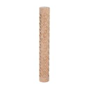 uxcell ウッドクレイローラー フラワーパターン造形 15 cm ブナ材ハンドローラー 木製陶器道具 木目調ローラー クレイベーキングDIY用