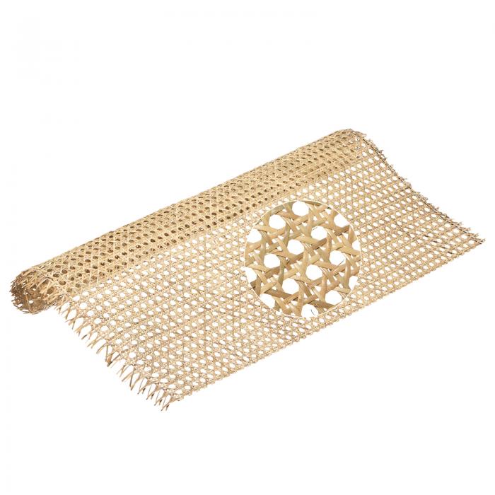 uxcell 杖ウェビング 65 cm幅 150 cm長さ 天然籐ウェビングロール DIY杖プロジェクト 織物オープンメッシュ缶用 家具 椅子 キャビネット ドア 天 井用