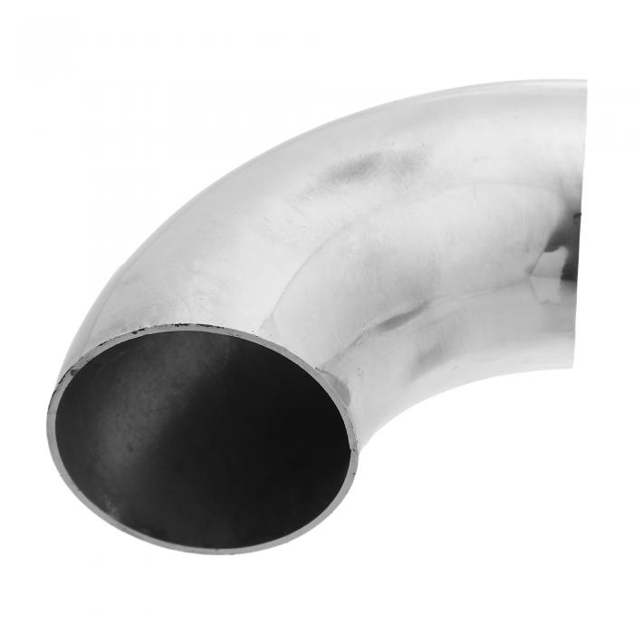 X AUTOHAUX 排気エルボパイプ 車用改造マフラー マンドレルベンドエルボ ベンドチューブ 90度 SS304ス..