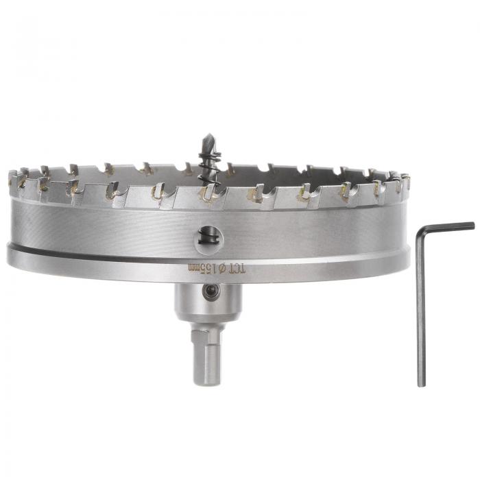 uxcell 金属 ホールソー TCT 超硬刃 ステンレス鋼 金属用 155mmの直径