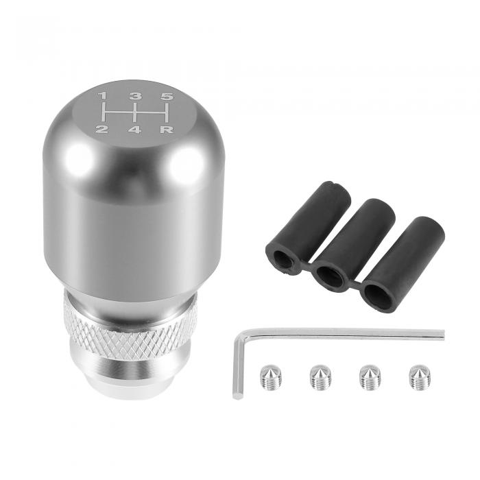 X AUTOHAUX シフトノブ ギアシフトノブ 車用 調節可能 アルミニウム合金 シフトスティックノブ 5速 ユ..