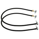 X AUTOHAUX タイヤインフレータホースアダプター デュアルロックオン-ロックオン接続 エアチャックホース付き 標準タイヤ用バルブ 細目ねじ エア抜きバル...