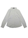Allegra K ブラウス レディース 長袖 シフオンブラウス 折り襟 シャツ オフィス カジュアル トップス 着痩せ おしゃれ 通勤 真っ白 XL