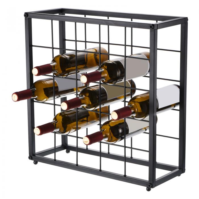 uxcell カウンタートップワインラック ワインボトルホルダー ワインラック 25ボトル メタル キッチンパ..