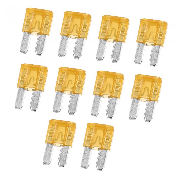 X AUTOHAUX 車用ミニブレードヒューズ 5A 5Amp マリン RV キャンピングカー ボート トラック オートバイ SUV 交換用ヒューズ オレンジ　10個