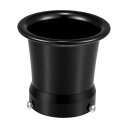 X AUTOHAUX 50mm 1.97インチベロシティスタックオートバイキャブレターエアフィルターキャブファンネルトランペットエアクリーナーインテークウィンドホーンカップHondaに対応 ヤマハ Kawasakiに対応ダートバイク用アルミニウム合金ブラ ック