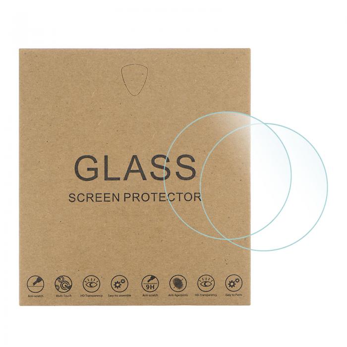 uxcell 時計ガラススクリーンプロテクター 33 mm バイオレット強化ガラス 高AL アンチグレア 9H硬度 2.5D アンチスクラッチ 防爆 スマートウォッチ画面保護フィルム 5個