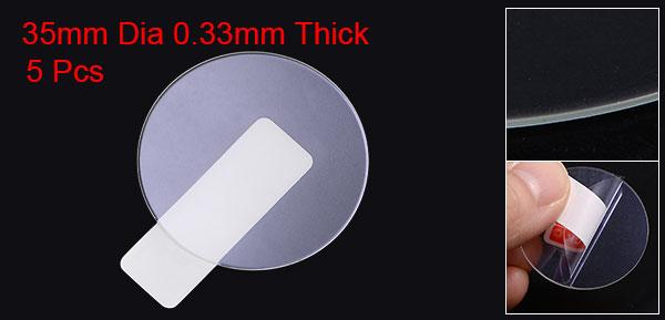 uxcell 時計ガラススクリーンプロテクター 35 mm バイオレット強化ガラス 高AL アンチグレア 9H硬度 2.5D アンチスクラッチ 防爆 スマートウォッチ画面保護フィルム 5個