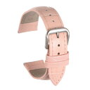 uxcell レザーベルト レザー時計バンド 24mm エンボスパターン 牛革 ベルト バネ 交換 男性用 女性用 ピンク