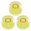 uxcell ラウンドバブルレベル 12x6 mm ミニ円形ブルズアイ水準器 レベリングカメラ三脚望遠鏡ワークショップターンテーブル写真フレーム用 イエロー 3