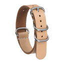 uxcell 18mmクイックリリースソフト交換用ウォッチストラップ シルバーステンレススチールメタル5リングバックル付きの本物のレザーウォッチバンド メンズ・...