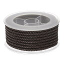 uxcell ナイロン糸 麻ひもビーズコード 3 mm 超強力編みこみ ナイロンクラフトストリング ブレスレット ジュエリー製作 DIYクラフト用 4 M コー...