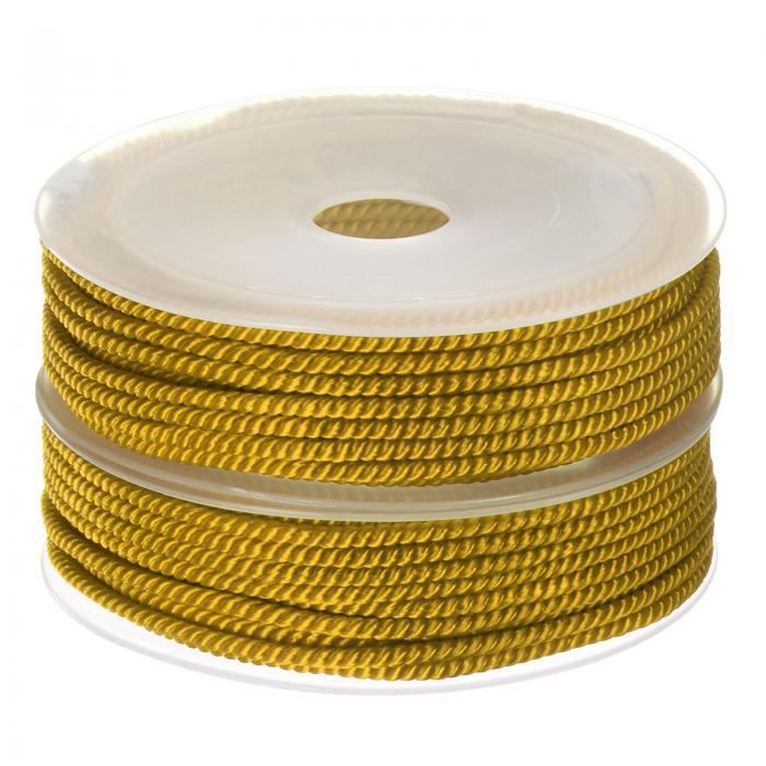 uxcell ツイストナイロン麻ひも ビーディングコード 3 mm 7 M 超強力編みこみ ナイロンストリング クラ..