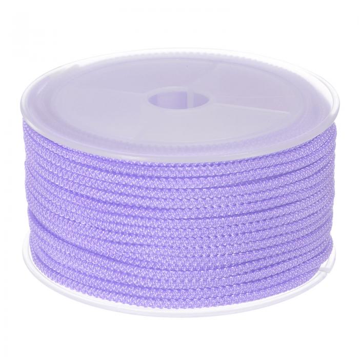 uxcell ナイロンビーズ糸コード 2 mm 超強力編みこみ ナイロンストリング ネックレス ブレスレット ジュエリー製作 クラフト用 15 M ライトパープル