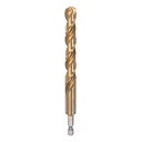 uxcell 6mm六角シャンク ドリルビット 12.5mm チタン ドリルビットセット M35 高速鋼 ツイストドリル 150mm長さ 完全に接地 木材 ステ...