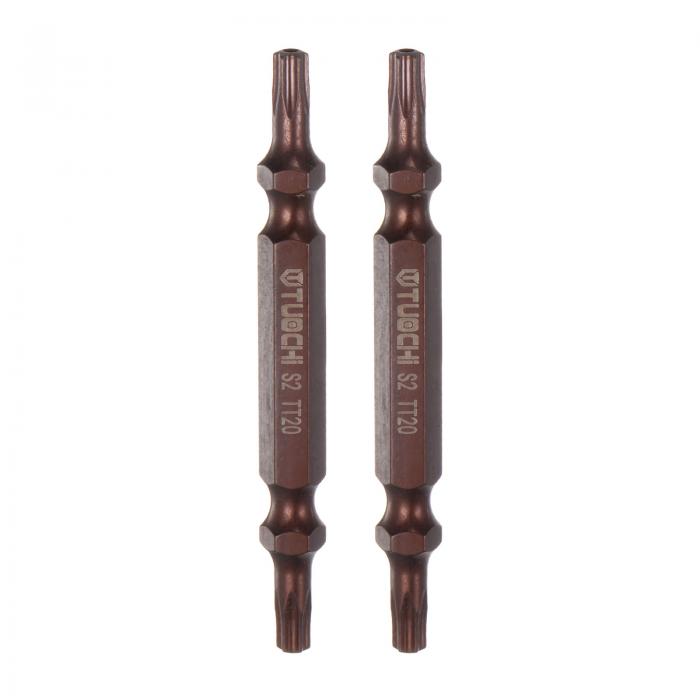 uxcell T20 磁気 両頭ドライバービット S2 鋼鉄中空 トルクスドリルビット ハードウェアの付属ツール ..