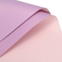 uxcell 両面カラー フラワー包装紙 フラワーラッピングペーパー パープル 58cm x 58cm 防水 フラワーショップ 花束用品 DIY工芸品 ギフトボ...