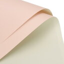 uxcell 両面カラー フラワー包装紙 フラワーラッピングペーパー ミルクホワイト+ピンク 58cm x 58cm 防水 フラワーショップ 花束用品 DIY工...