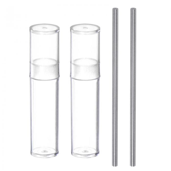 uxcell クラスxスチールピンゲージ 1.72 mm直径 メトリック 許容範囲0.001 mm プラグゲージピン 2個