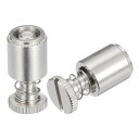 uxcell ステンレス鋼のパネル ばねねじ PFC2 刻み付きヘッド バネ付き セルフクリンチ ねじ締め具 PCBボード用 2個 M6-1x9.5mm