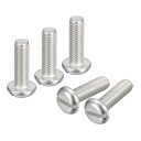 uxcell 304ステンレス鋼機械ネジ M6x20 mm スロットドライブ バインドヘッドねじボルト 10個