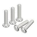 uxcell 304ステンレス鋼機械ネジ M6x25 mm スロットドライブ バインドヘッドねじボルト 20個(4)