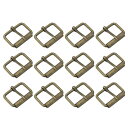 uxcell ローラーバックル 25x16 mm 3 mm厚さ 多目的 金属 調整可能なベルトピンバックル バッグストラップ ハンドDIY用 ブロンズトーン 1...
