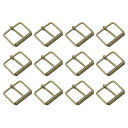 uxcell ローラーバックル 35x25 mm 3 mm厚さ 多目的 金属 調整可能なベルトピンバックル バッグストラップ ハンドDIY用 ブロンズトーン 1...