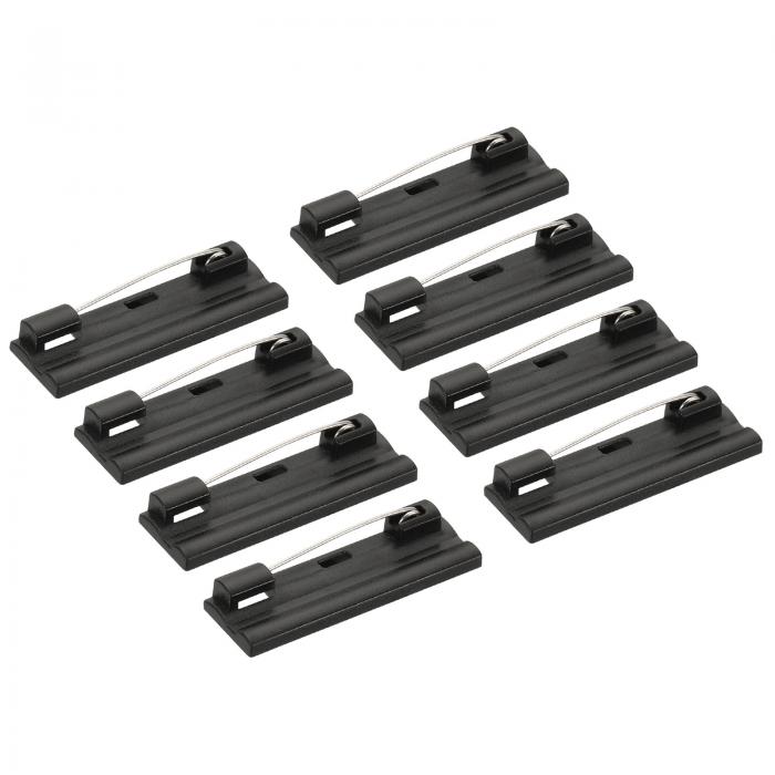 uxcell セーフティーバーピン ブローチクラスプ ピンバック IDバッジ 名札タグ DIYクラフト用 40mm ブラック 50本入り