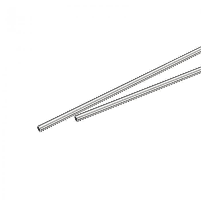 uxcell 304ステンレス鋼キャピラリーチューブ 外径3 mm x 0.1 mm壁厚さ 250 mm長さ メタルチューブ 産業機械用 2個