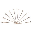 uxcell アイピン ジュエリーファインダー アイアン アイピン ジュエリーメイキング DIYクラフト ネックレス ブレスレット ピアス用 21ゲージヘッドピ...