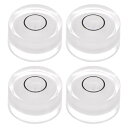 uxcell ラウンドバブルレベル 19x10 mm ミニ円形ブルズアイ水準器 レベリングカメラ 三脚望遠鏡 ワークショップターンテーブル 写真フレーム用 ホワ...