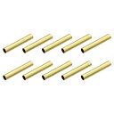 uxcell 真鍮管スペーサービーズ 2.5 mm x 15 mm グロッシービード 2.2 mm内径 DIY ジュエリー作り 工芸プロジェクト用 ゴールドトー...