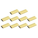 uxcell 真鍮管スペーサービーズ 10 mm x 2.9 mm 光沢長方形ビーズ 25 mm長さ DIY製作 工芸プロジェクト用 ゴールドトーン 50個