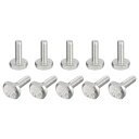 uxcell T-スロットボルト Tスロットドロットスタッドスライドボルト T形ネジ 20個入り M6x20mm 304ステンレス鋼 Tトラック用(4)