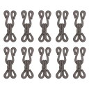 uxcell ソーイングフック ポリエステルカバー 服用 ブラ用 スカート用 DIY手工芸品 ダークグレー 長さ27mm 12個入