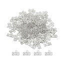 uxcell 2023年号チャーム 卒業年チャーム タッセル DIYジュエリー作り ネックレスブレスレット キーチェーン用 100個 シルバー